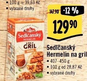Sýr Hermelín na gril Sedlčanský