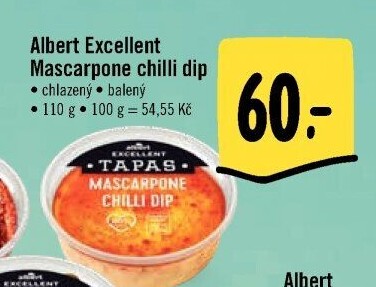 Tapas Mascarpone chilli dip Albert Excellent