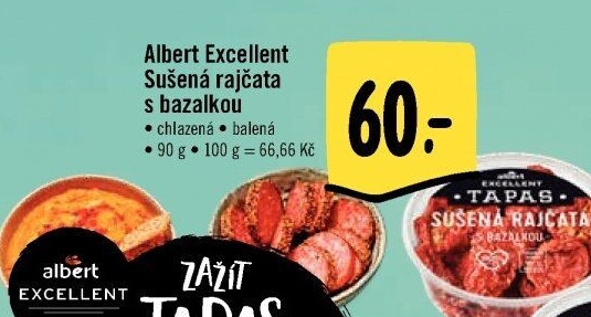 Tapas sušená rajčata Albert Excellent