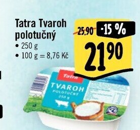 Tvaroh polotučný 3,5% Tatra