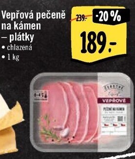 Vepřová pečeně na kámen Albert