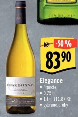 Vína Elegance Joseph Castan