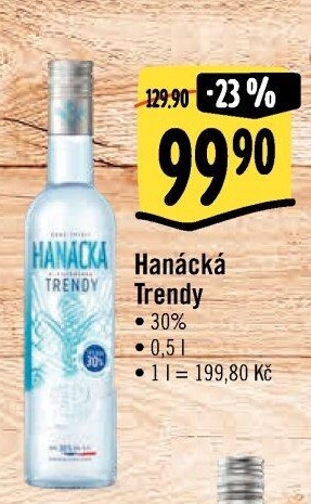 Vodka trendy Hanácká
