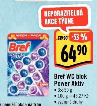 WC blok tuhý Power Aktiv Bref