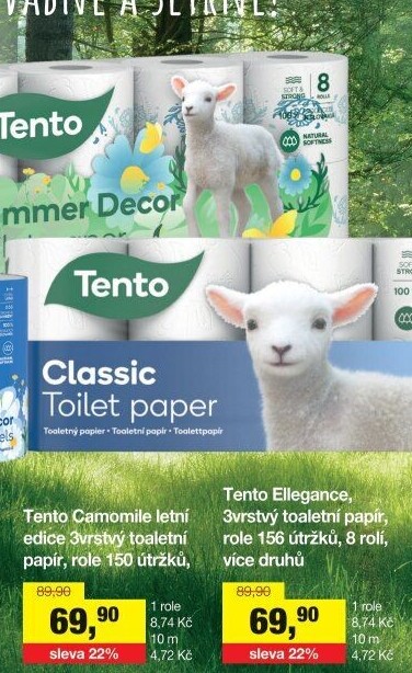 Toaletní papír 3vrstvý Tento