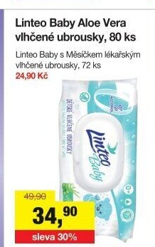 Vlhčené ubrousky dětské Linteo Baby
