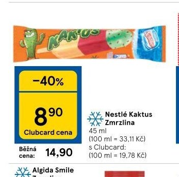 Nestlé Kaktus Zmrzlina