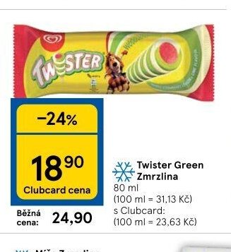 Twister Green Zmrzlina