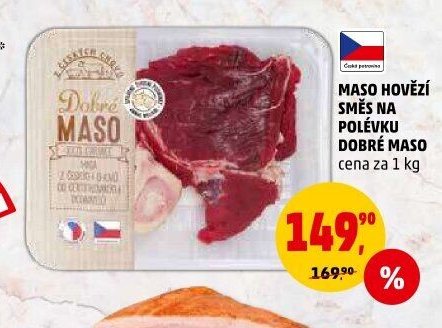 MASO HOVĚZÍ SMĚS NA POLÉVKU DOBRÉ MASO