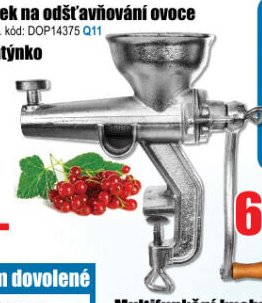 Mlýnek na odšťavňování ovoce + plátýnko