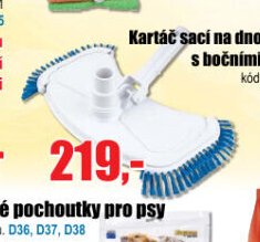 Kartáč sací na dno bazénu s bočními kartáči