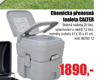 Chemická přenosná toaleta CALTER