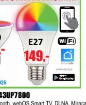 Chytrá žárovka LUXUS SMART E27