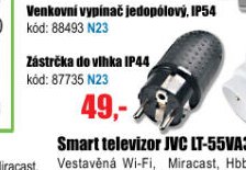 Venkovní vypínač jednopólový