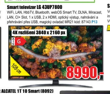Smart televizor LG 43UP7800