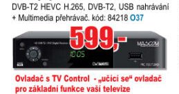 DVB-T přijímač MASCOM MC720T2 HD