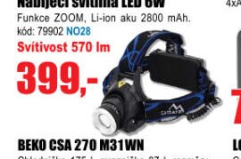 Nabíjecí svítilna LED 6W