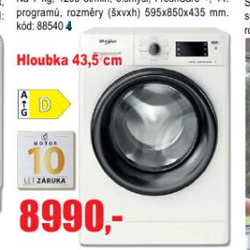 Pračka WHIRLPOOL FWSG 71283 BV EE N