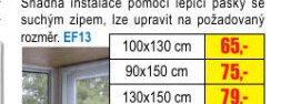 Síť do oken proti hmyzu 100x130 cm