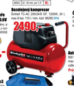 Bezolejový kompresor Einhell TC-AC 200/24/8 OF