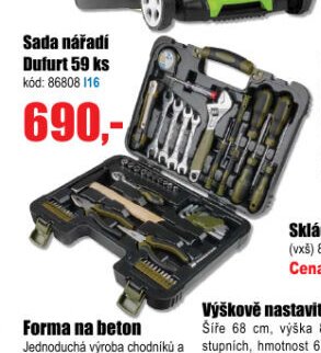 Sada nářadí Dufurt 59 ks