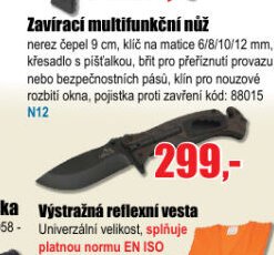 Zavírací multifunkční nůž