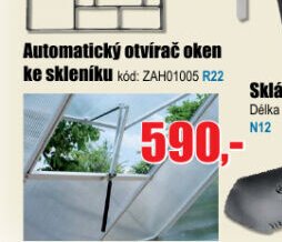 Automatický otvírač oken ke skleníku