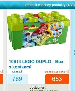 10913 LEGO DUPLO - Box s kostkami