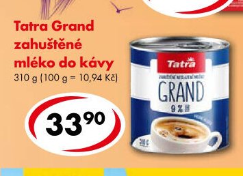 Tatra Grand zahuštěné mléko do kávy 310 g