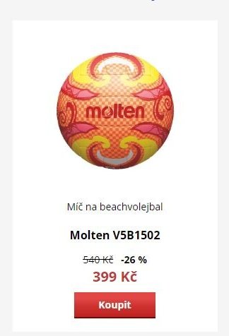 Míč na beachvolejbal Molten V5B1502