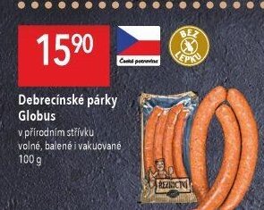 Debrecínské párky Globus