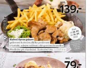 Kuřecí Gyros pánev