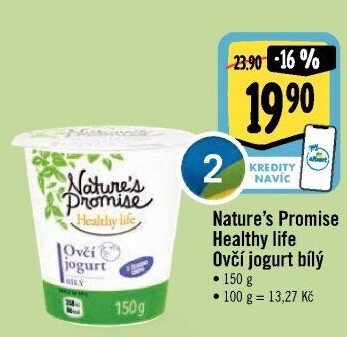 Bílý jogurt ovčí Healthy life Nature'