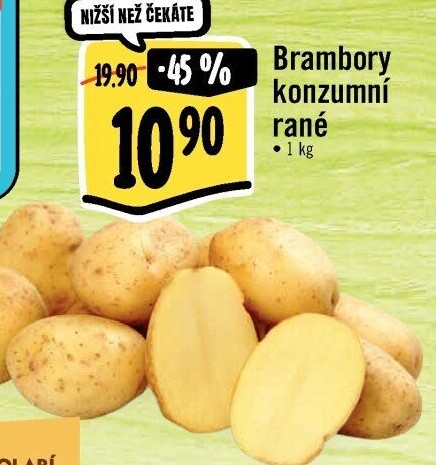 Brambory konzumní rané
