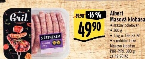 Klobása masová Albert Gril