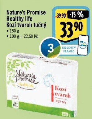 Kozí tvaroh tučný Healthy life Nature'
