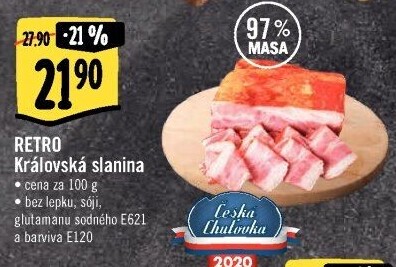 Královská slanina Albert Retro