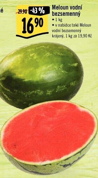 Meloun vodní bezsemenný