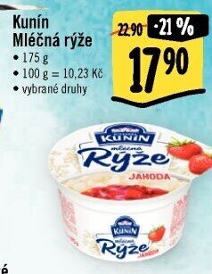 Mléčná rýže Kunín