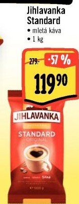 Mletá káva Standard Jihlavanka