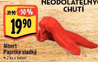 Paprika červená Albert