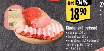 Pečeně kladenská Kostelecké uzeniny