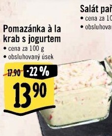 Pomazánka a la krab s jogurtem
