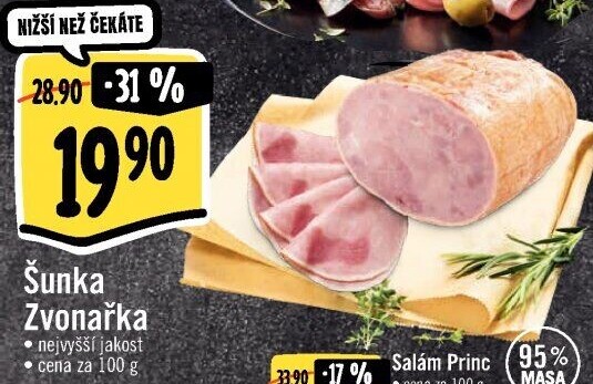 Šunka Zvonařka nejvyšší jakosti