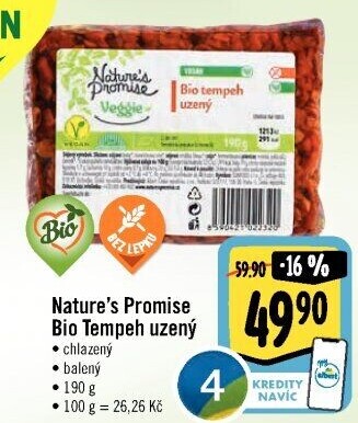 Tempeh uzený bio Veggie Nature'