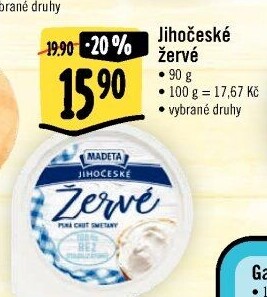 Žervé Jihočeské Madeta