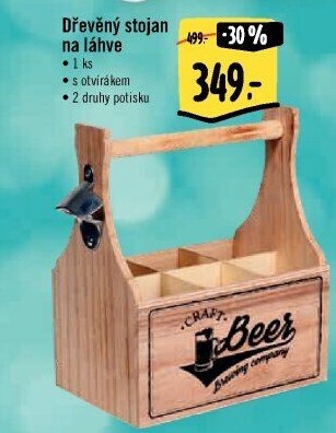 Dřevěný stojan na láhve