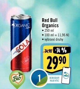 Limonáda Organics Red Bull