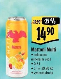 Ochucená voda Mattoni