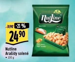 Pražené arašídy NutLine